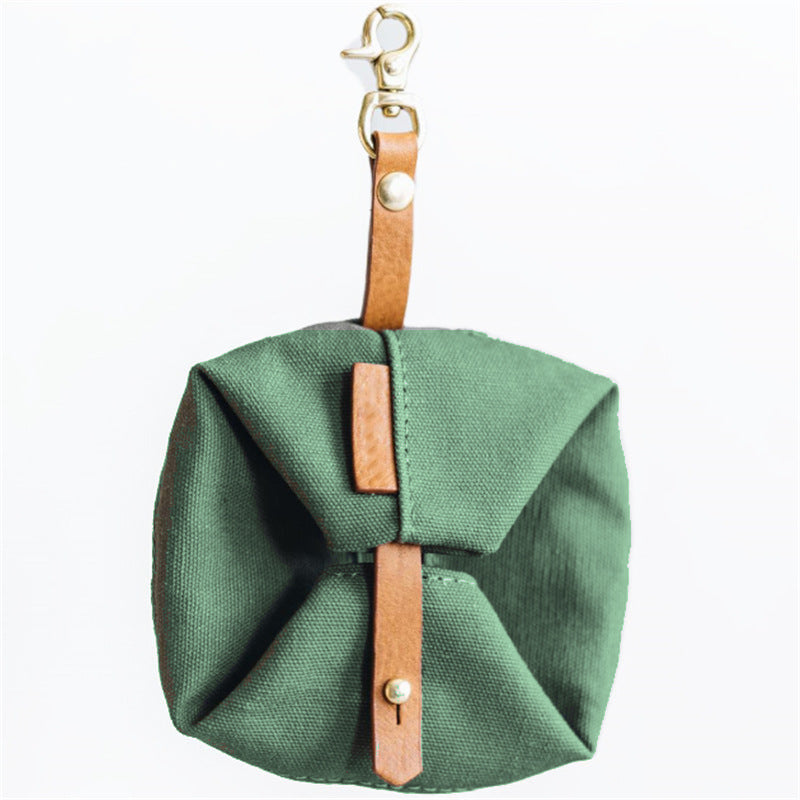 Fold & Go Walk Bowl — green folded bowl