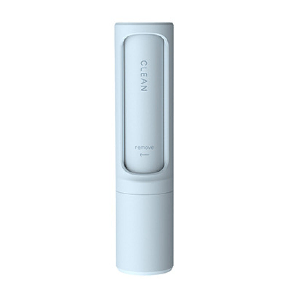 Blue self-cleaning pet fur roller
